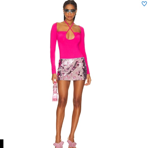 Superdown Storme Bodysuit in Pink, Size: L - Picture 2 of 9